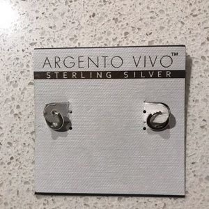 Argento Vivo sterling silver hoops